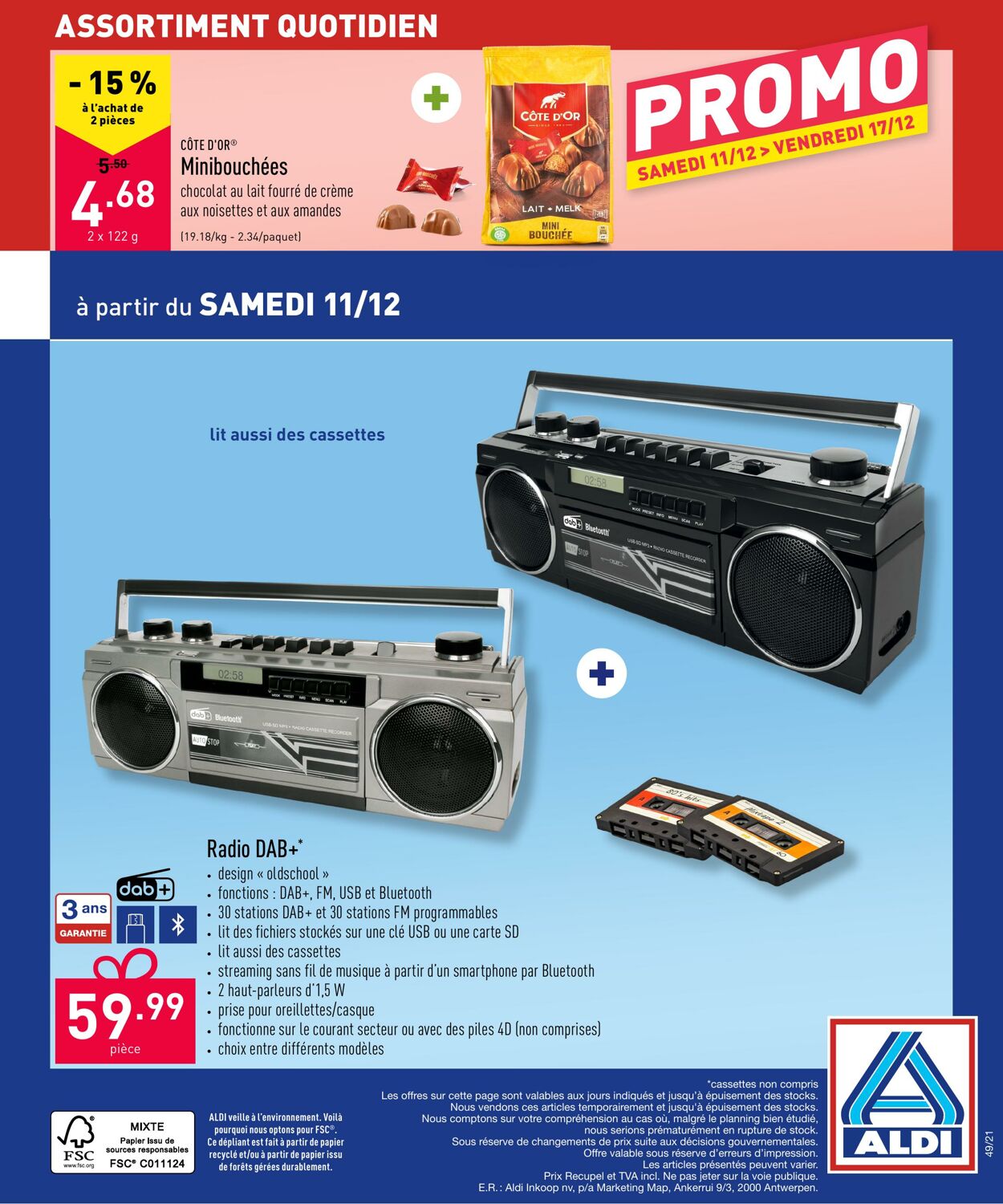 Aldi Folder Promotionnel - Valable à Partir Du 06.12 Au 11.12 - Page N ...