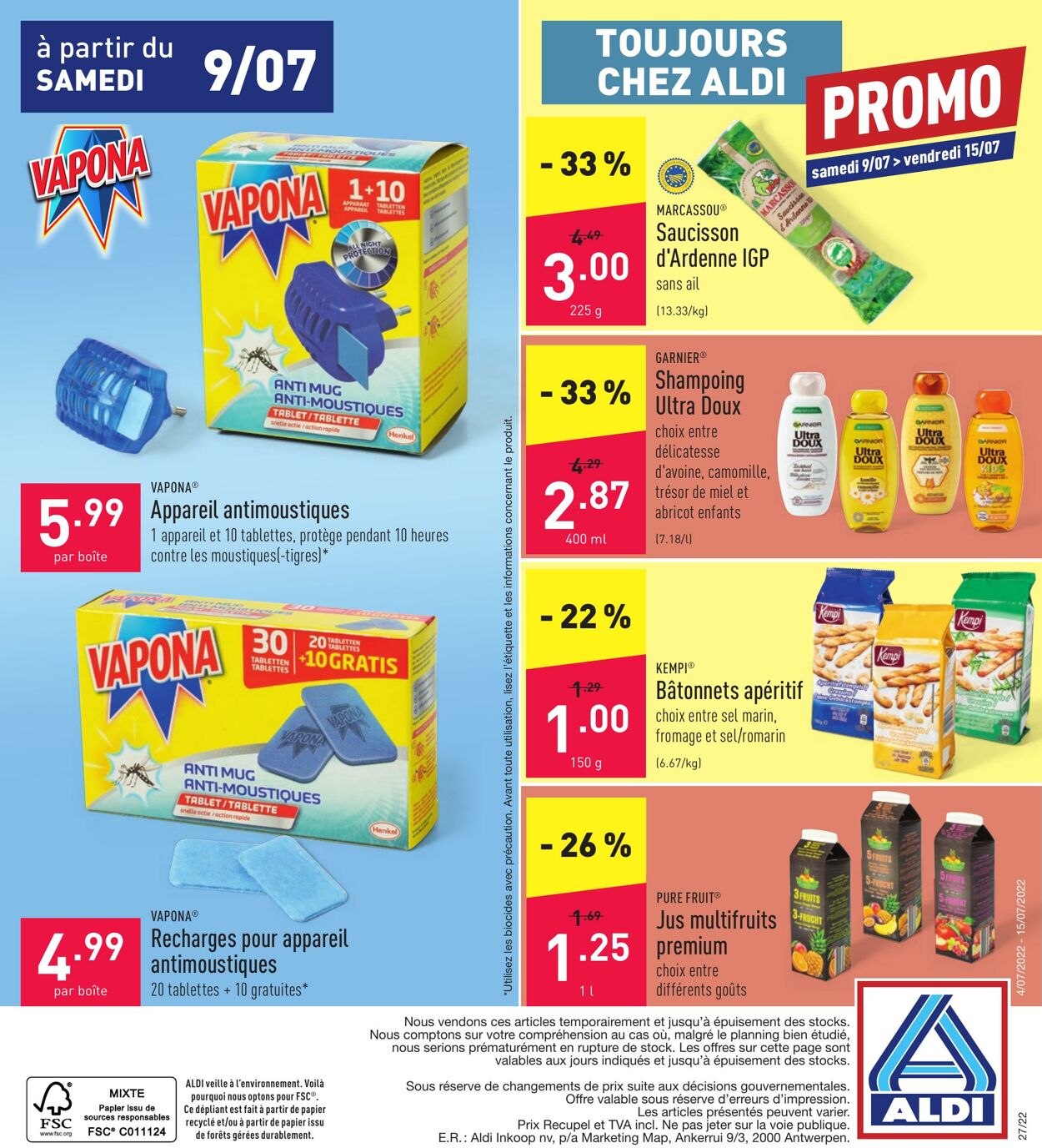 Folder Aldi 04.07.2022 - 15.07.2022