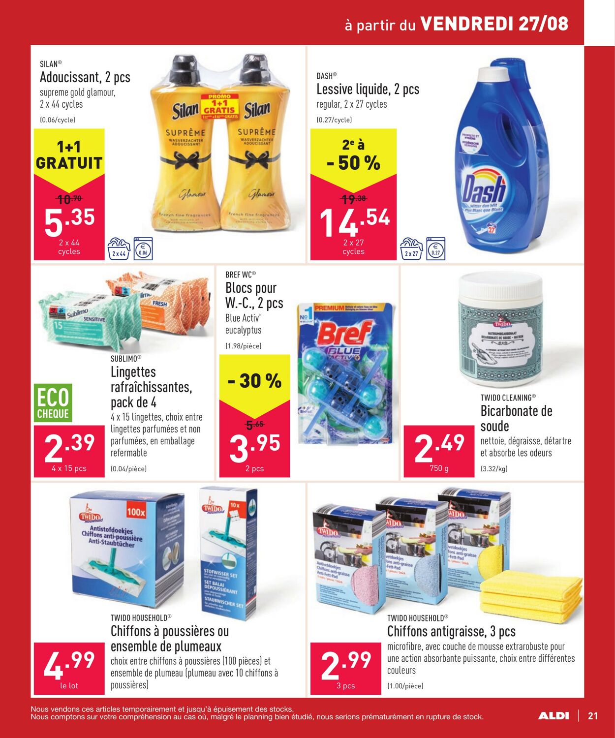 Aldi Folder Promotionnel - Valable à Partir Du 23.08 Au 28.08 - Page N ...