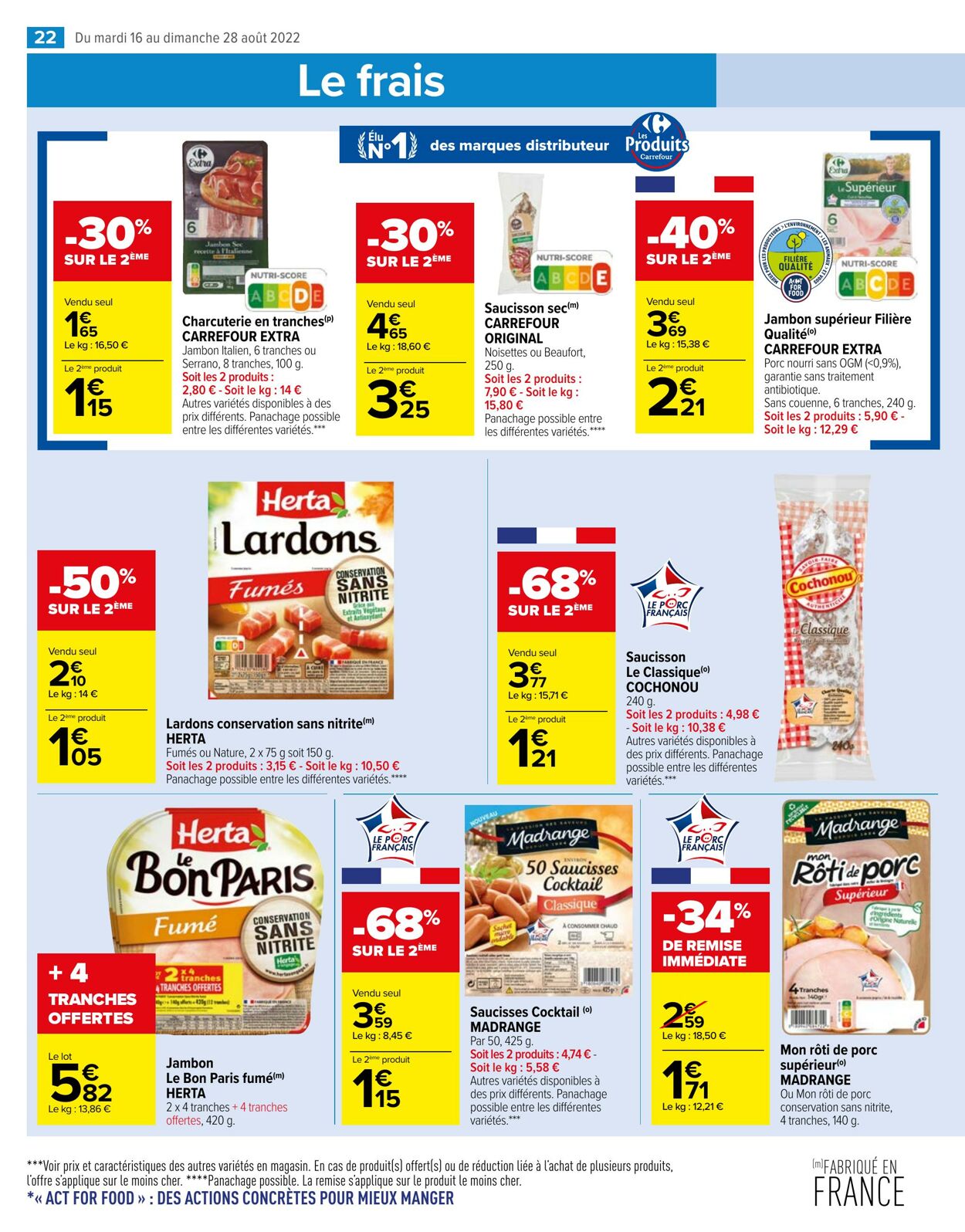 Folder Carrefour market 16.08.2022 - 28.08.2022