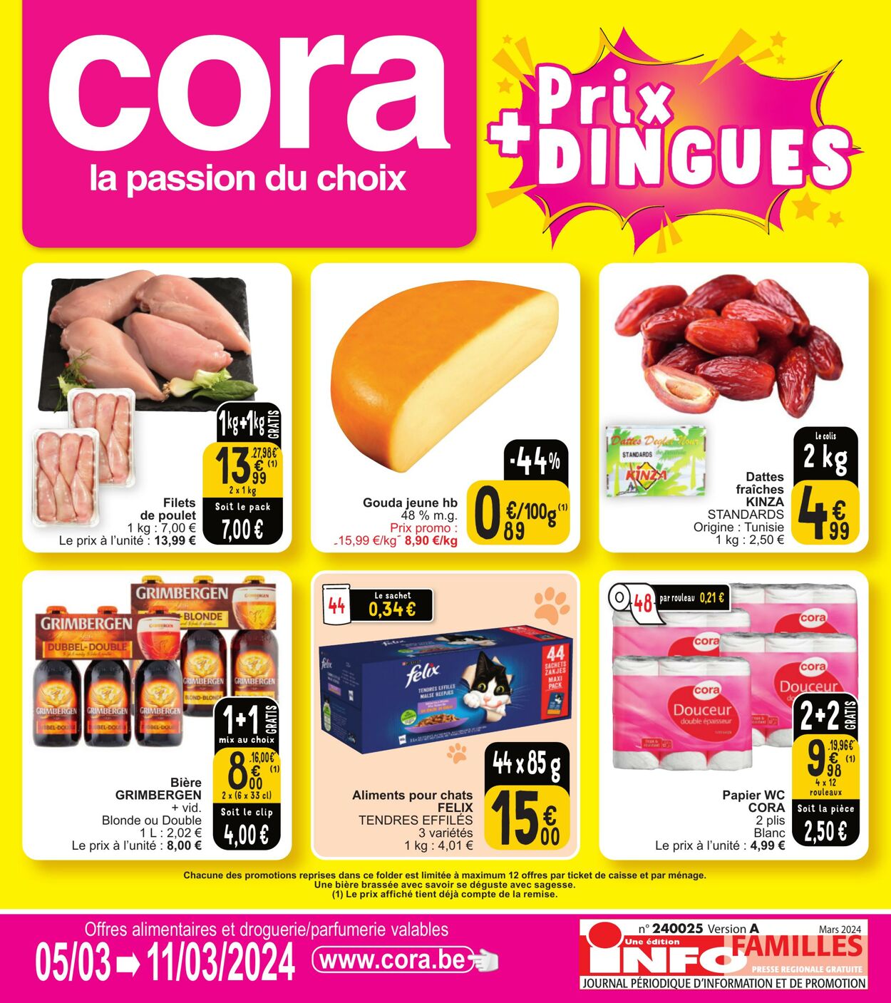 Folder Cora - Les prix dingues au  5 mar, 2024 - 11 mar, 2024