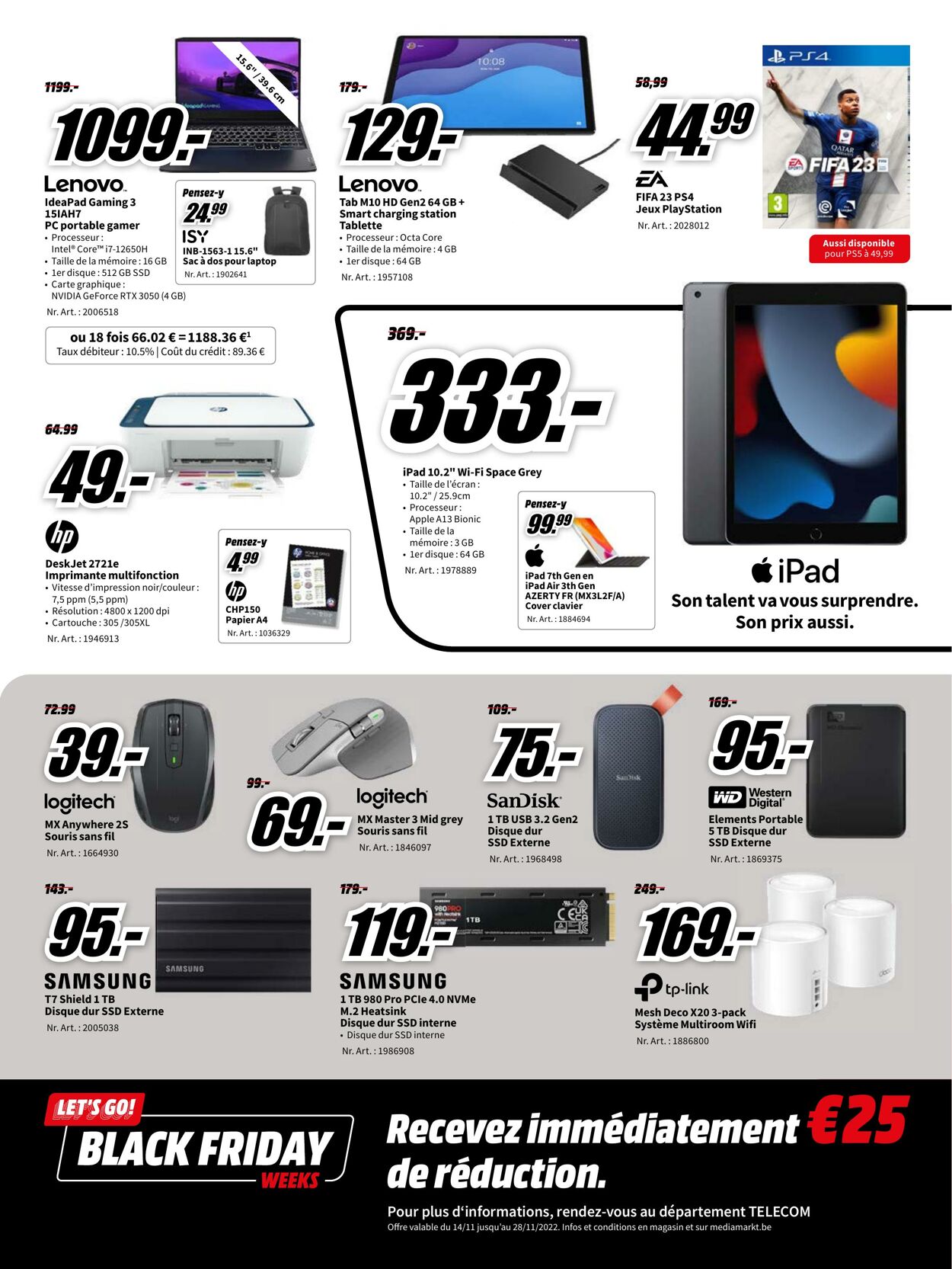 Folder MediaMarkt 14.11.2022 - 28.11.2022